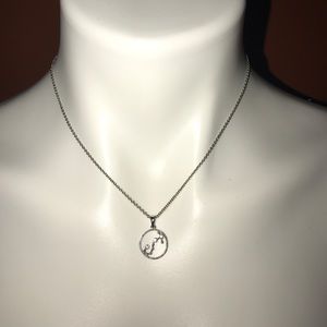 Silver Scorpio Constellation Necklace